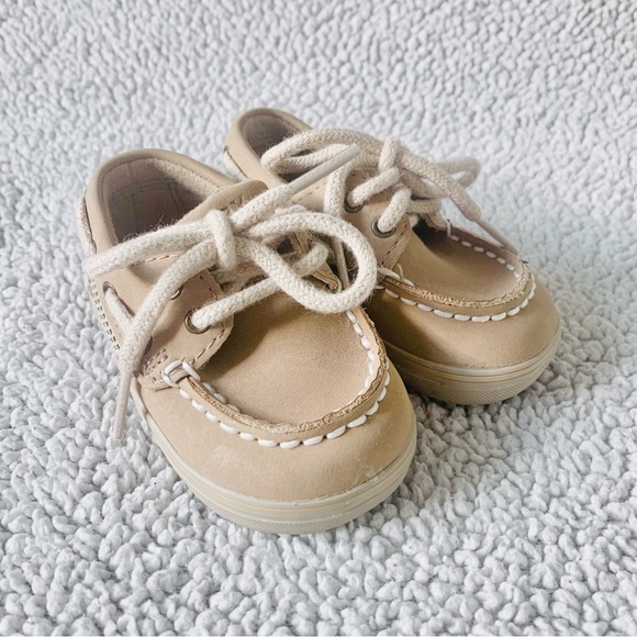 Sperry Baby Junior Leather Boat Shoes, Size 1 M - Picture 11 of 11